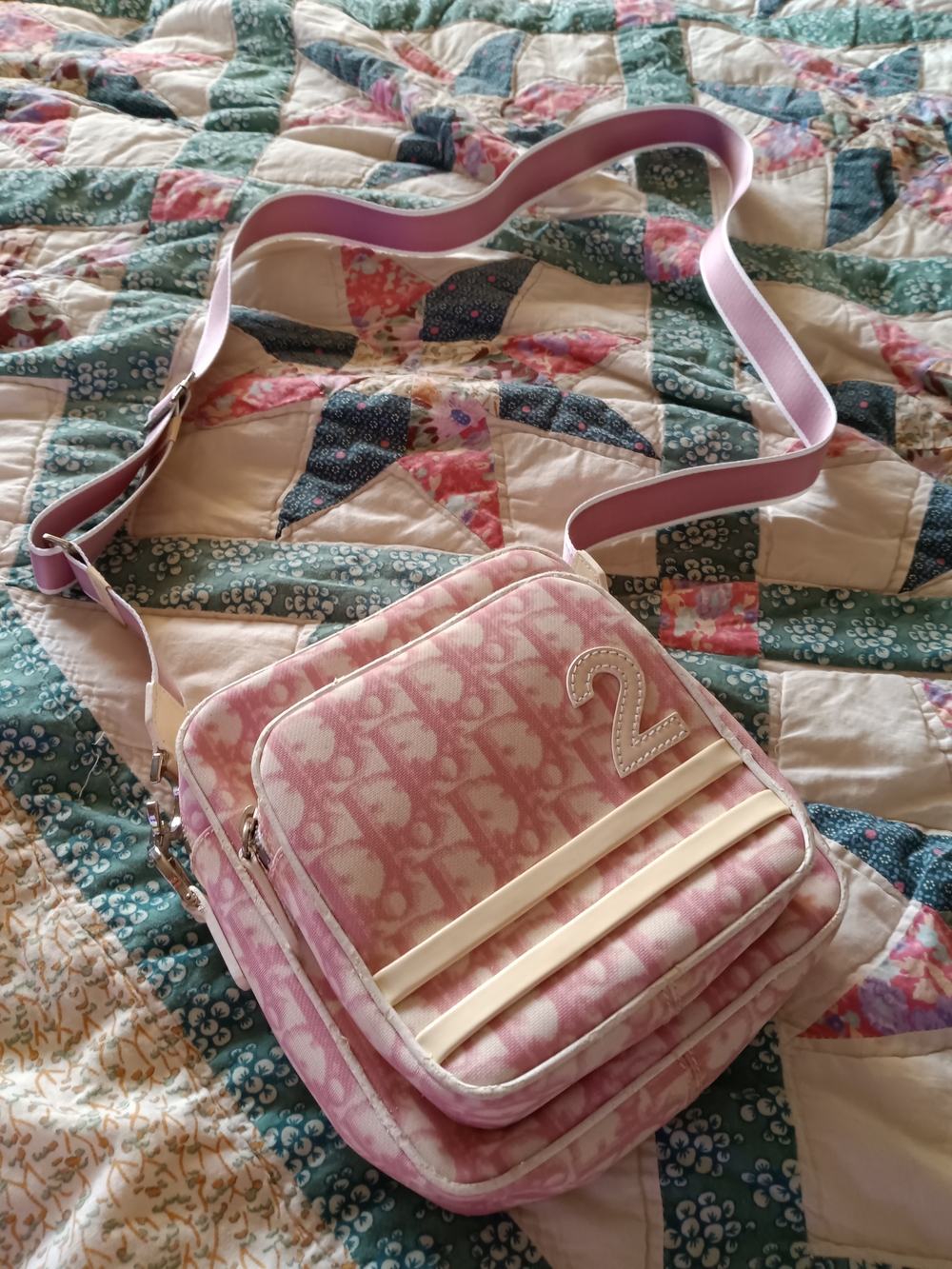 Dior Y2K Pink Diorissimo Girly Trotter Messenger Bag